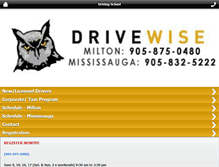 Tablet Screenshot of drivewisemilton.com